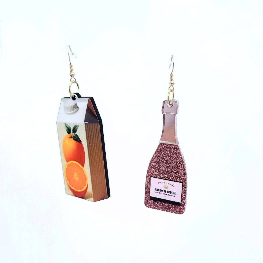 Mixtape Your Life - Wholesale Dangle Earrings - Mimosa Brunch Dangle Earrings0