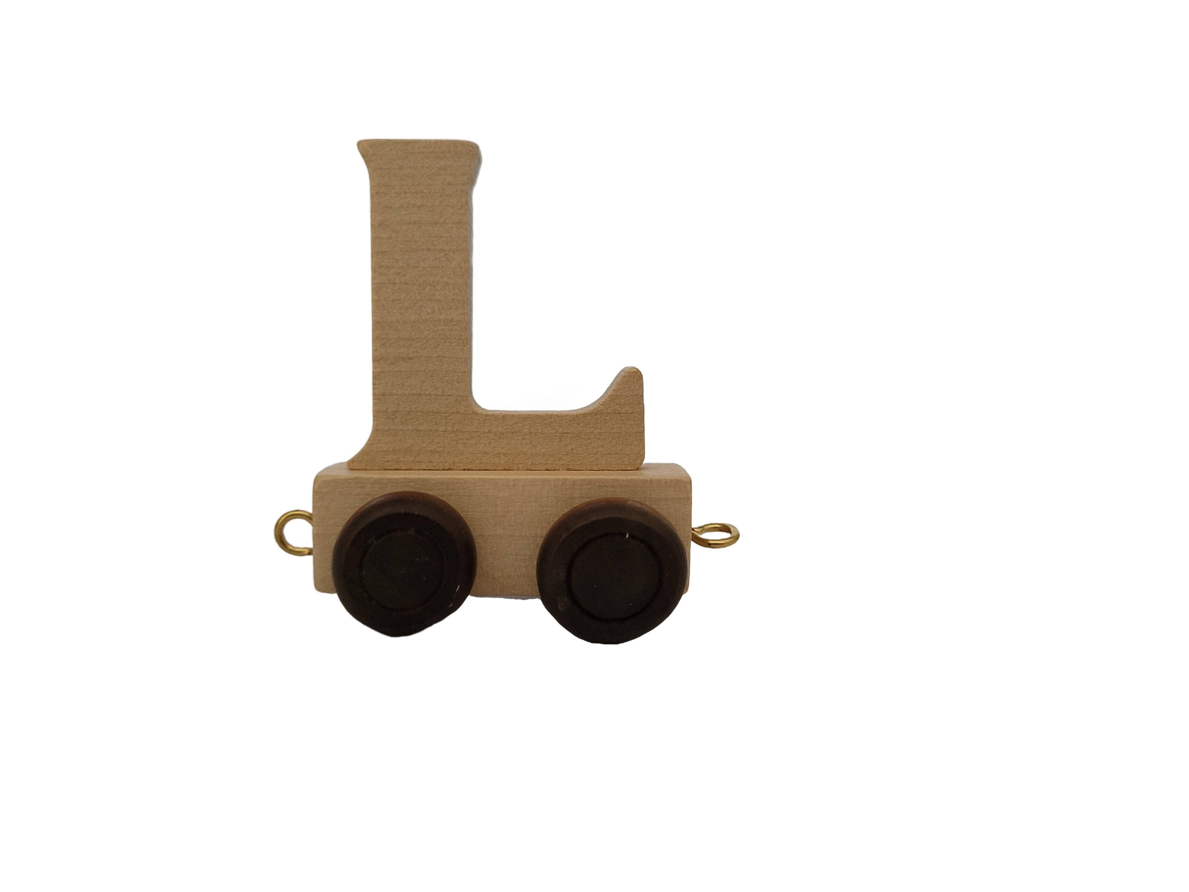 Ryan Town Toys & Gifts - Vente Jouet en bois – enfant - Lettres en bois A-Z - Train de prénom pour enfants (naturel)26