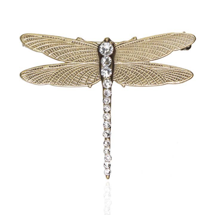 Anne Koplik Designs, Inc. - Wholesale Brooch - Mina  Crystal Dragonfly Brooch0
