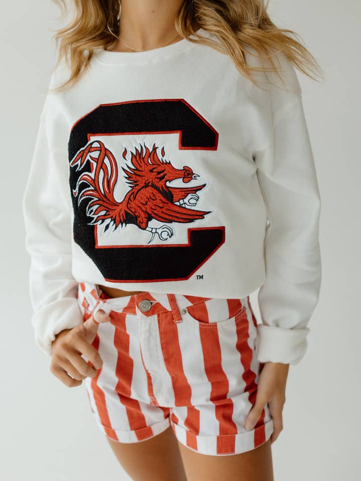 Équipe de confort en chenille mascotte de Caroline du Sud pour la vente par Gameday Social Apparel Co.®