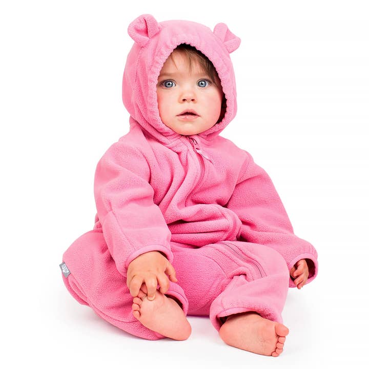 Jan & Jul - Wholesale Jumpsuit - Baby - Watermelon Pink | Fleece Suits1