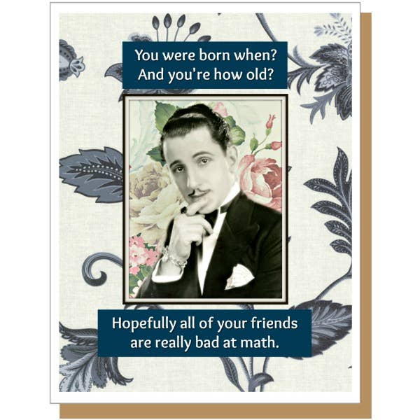 Ümlaut Brooklyn - Vendita all'ingrosso Biglietti di auguri - Biglietto di auguri di compleanno Bad At Math