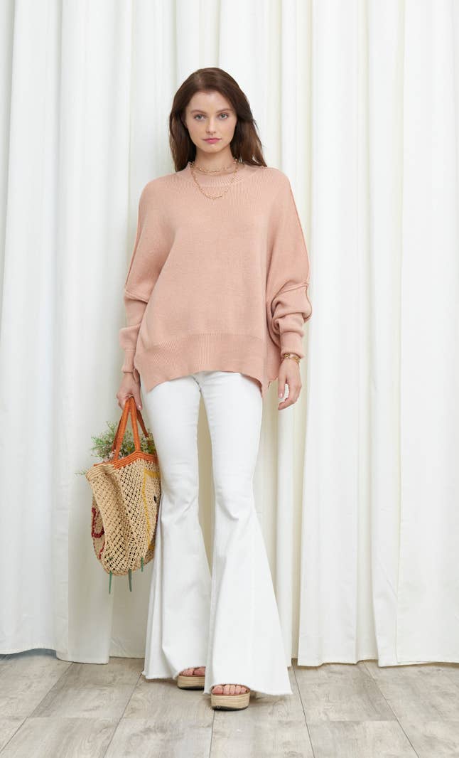 Newbury Kustom - Wholesale Tunic Sweater - Women's - 10319A -Slouchy silhouette  pullover sweater20