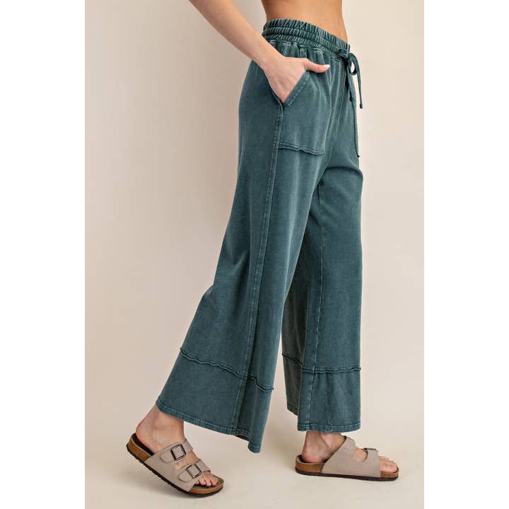 Rae Mode - Wholesale Pants - Women's - MINERAL WASHED WIDE LEG PANT
