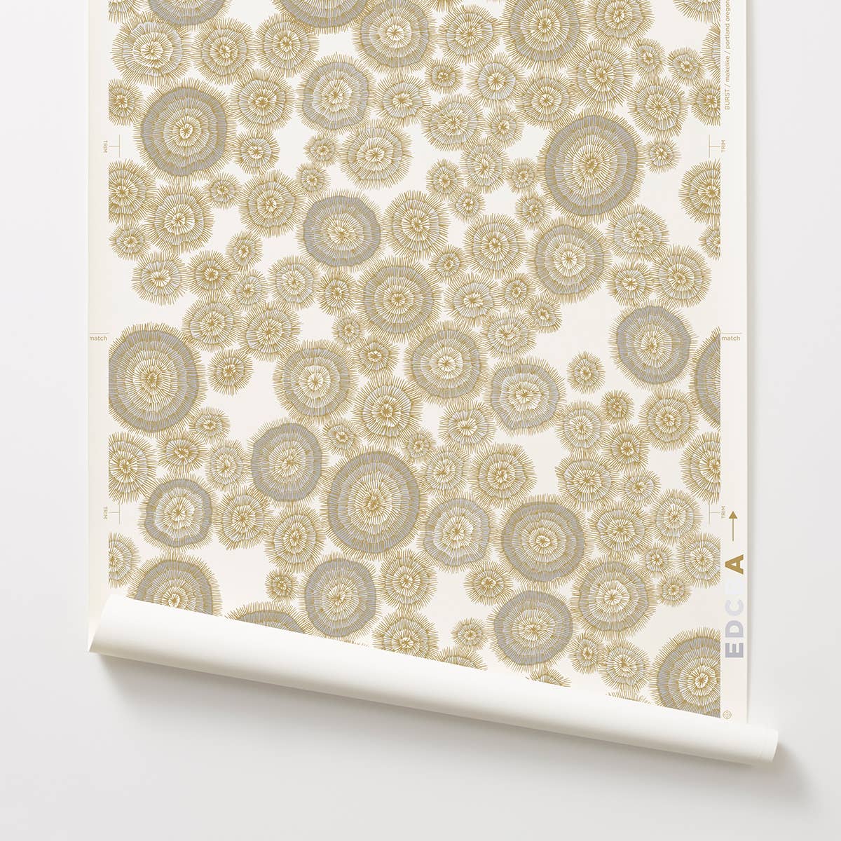 Makelike - Wholesale Wallpaper - Burst Five-Color Hand Screen-Printed Wallpaper1