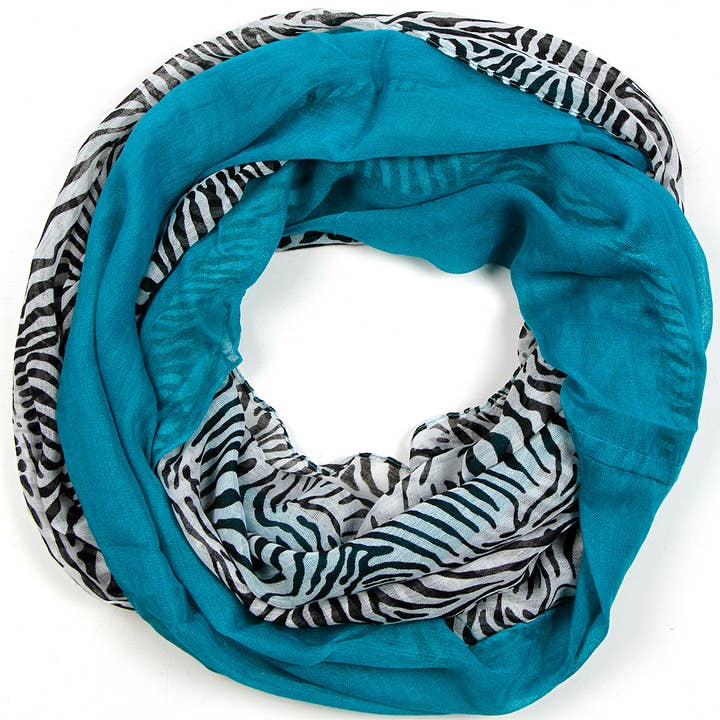 SERENITA - Wholesale Scarf - Women's - Infinity Scarf Print Lightweight Loop Scarf Summer Wrap2