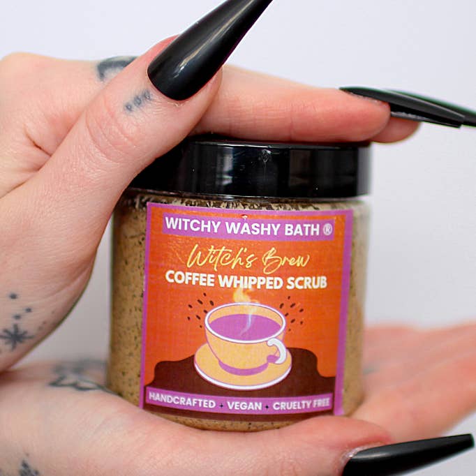 Häxans brygga kaffe vispad skrubb för wholesale av Witchy Washy Bath ®