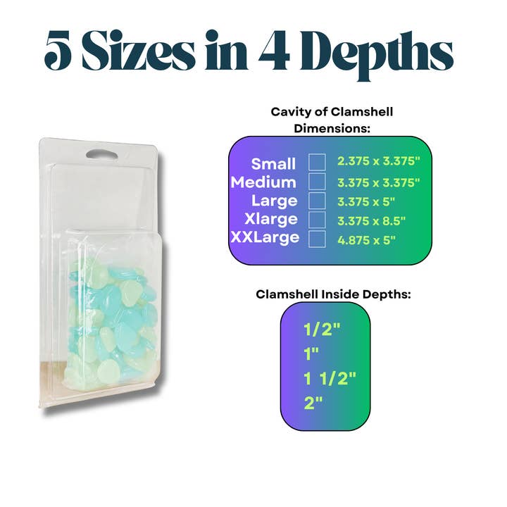 Vici Pack - Wholesale Retailer Display - Beauty & Wellness - Retail Display Clear Blister Packaging, Set of 25 27