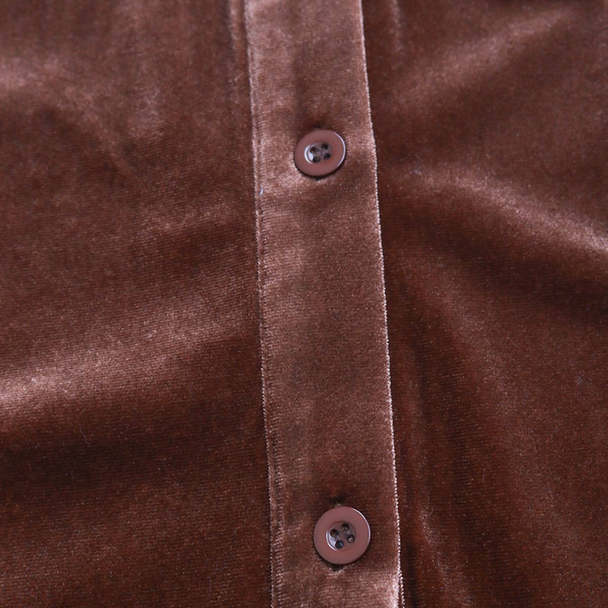 The Moment Collection - Wholesale Shirt - Women's - Classic Velvet Collared Long Sleeve Button-Up Shirt7