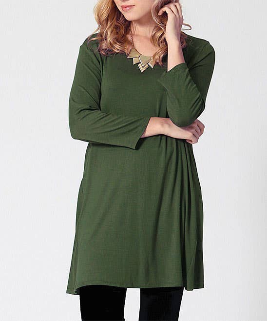 42POPS - Wholesale Tunic - Women's - 3/4 Sleeve Loose fit Tunic7