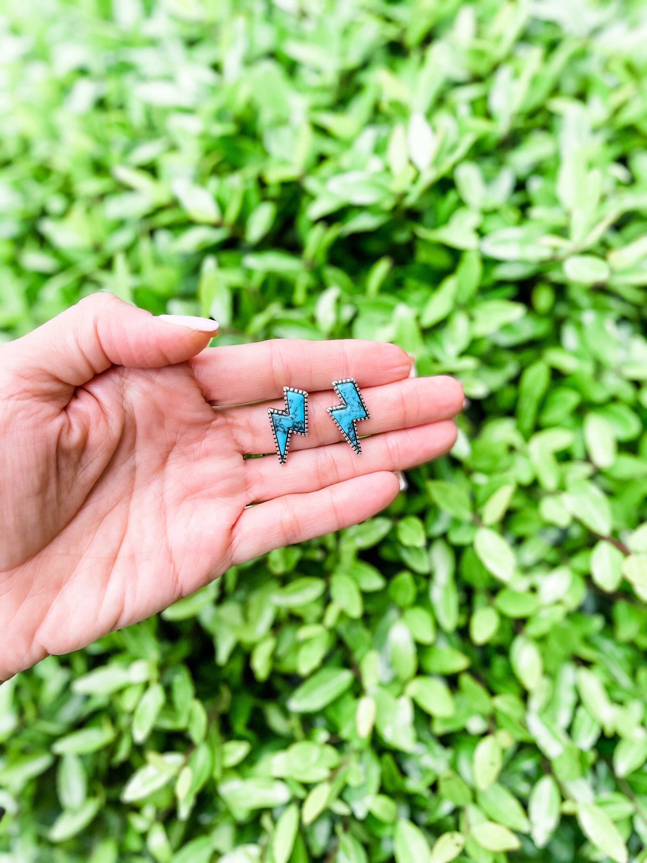 Boho Ranch Shop - Wholesale Stud/Post Earrings - Western Lightning Bolt Thunder Earrings8