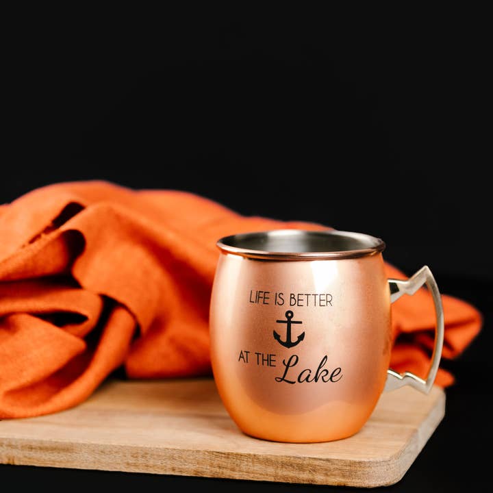 Pavilion - Wholesale Insulated Mug/Tumbler - At the Lake - 20 oz Stainless Steel Moscow Mule1