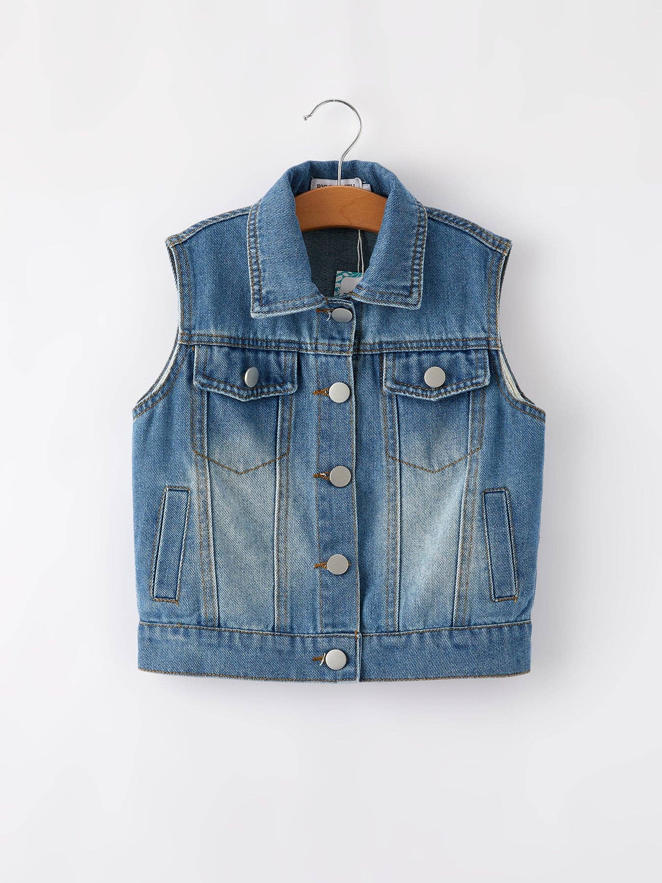Rylee Faith Designs – wholesale Outerwear Vest - Kids – “SWIFTIE” Girls Denim Vest1