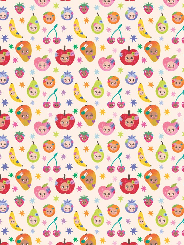 W65 Cute Fruit Giftwrap for wholesale by Earlybird Designs