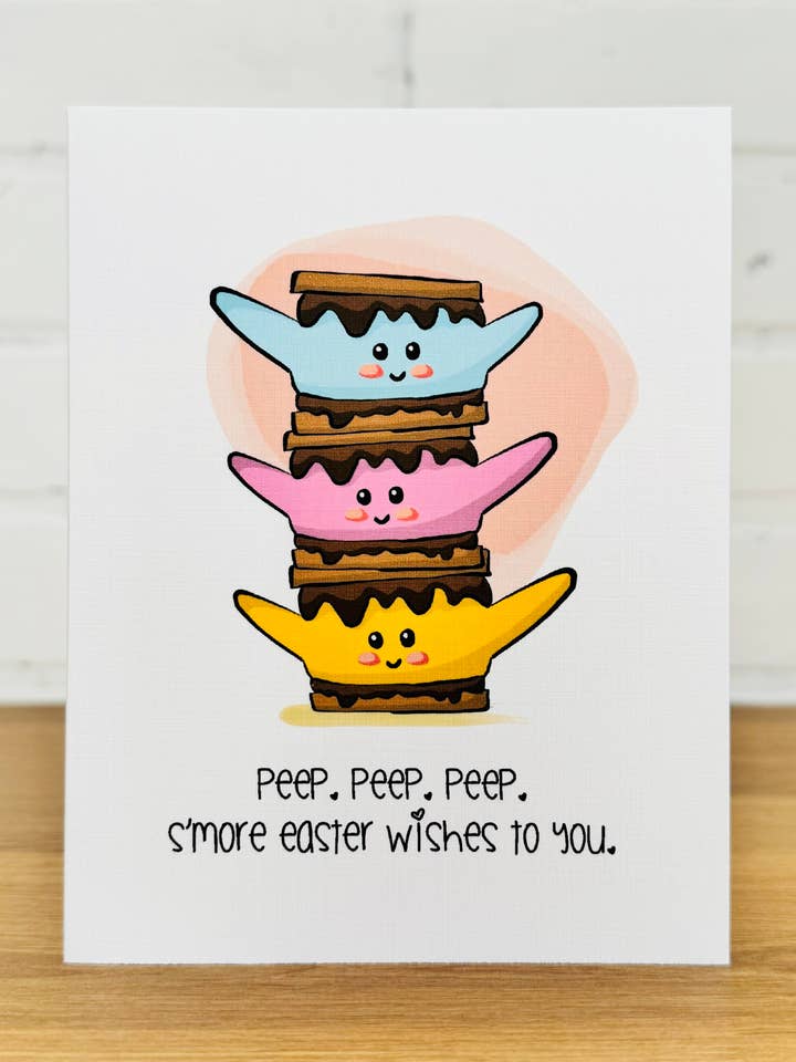 S'MORES EASTER Card - Buona Pasqua per la vendita all'ingrosso da parte di Laurel Reath