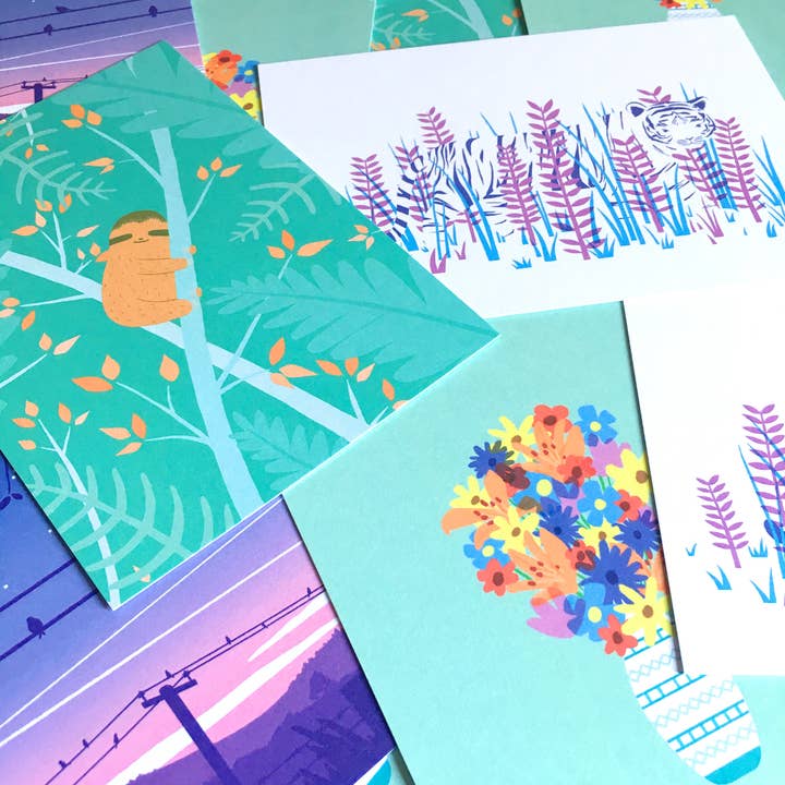 Tom Hardwick – wholesale Postcard – A View Through the Trees Postcard1