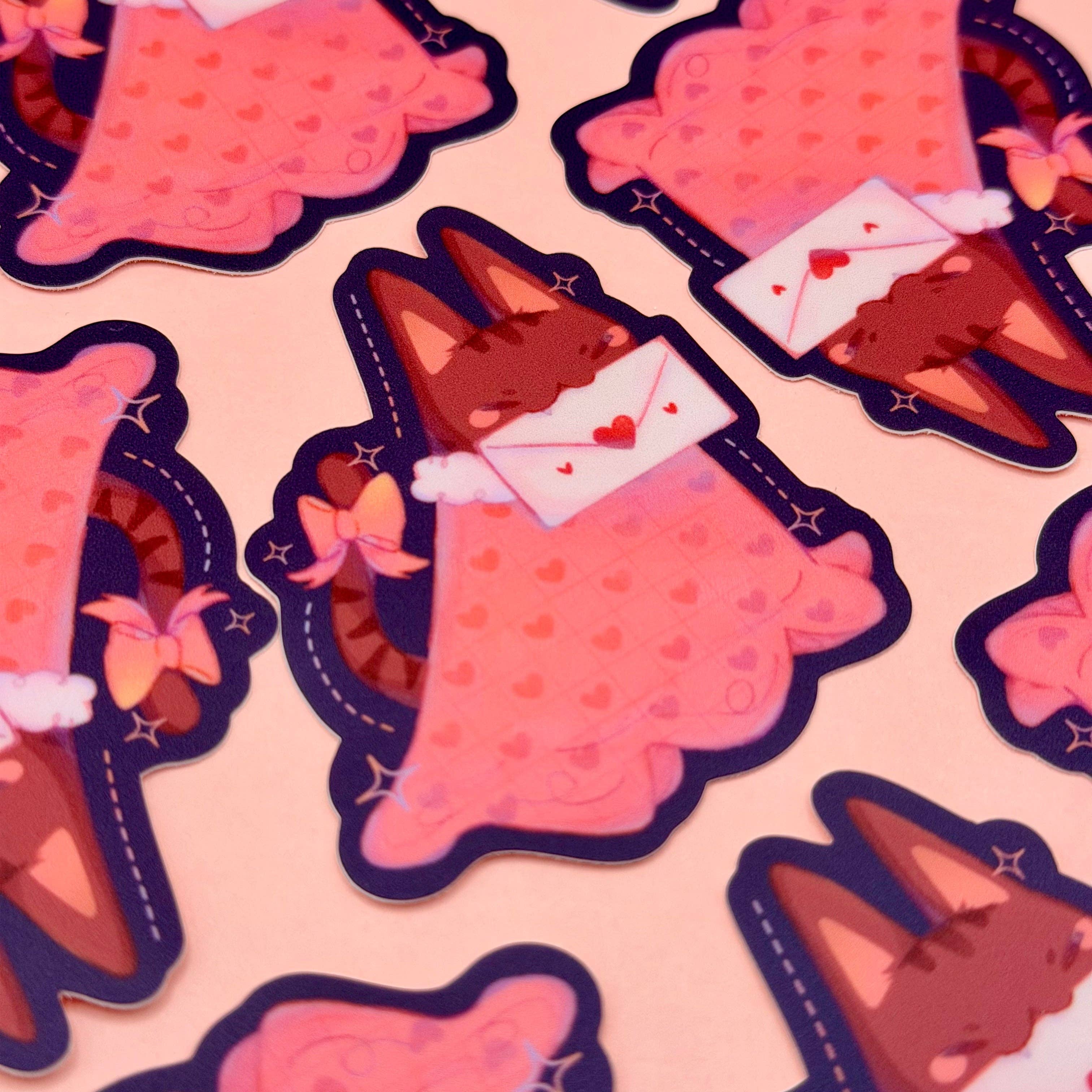 Nyaomikyu - Wholesale Sticker - Love Letter Cat Sticker3