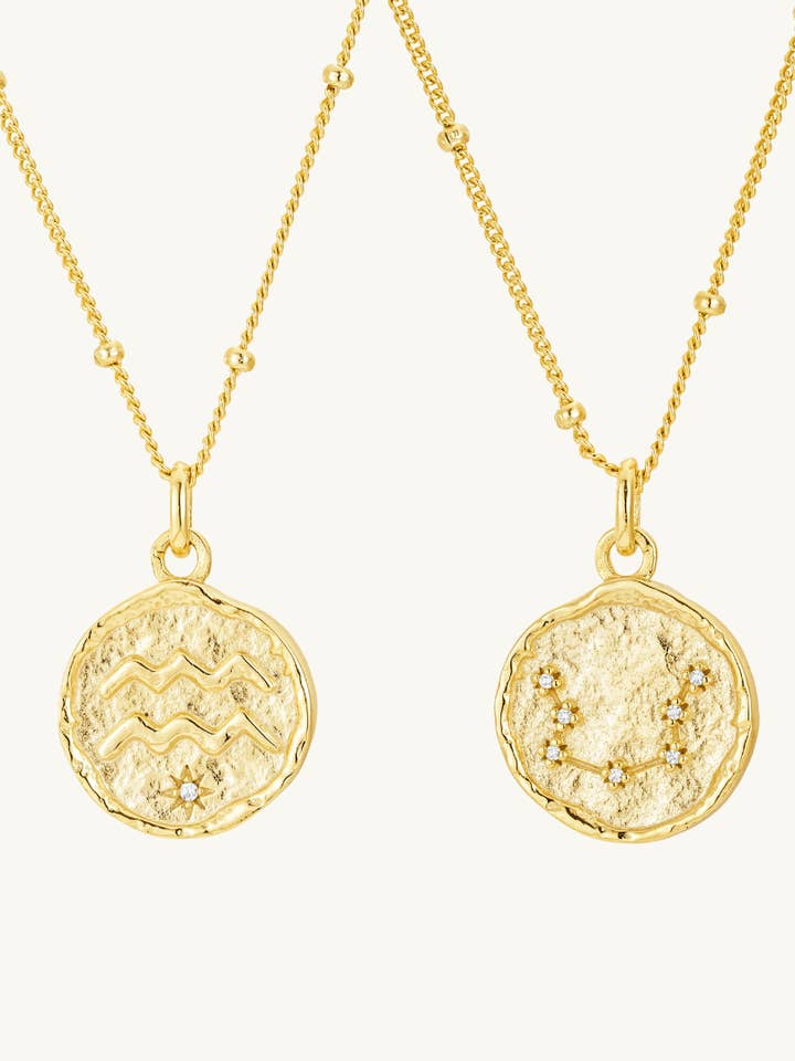 COLLIER MÉDAILLON HOROSCOPE pour la vente par C&C LUXURY CO.