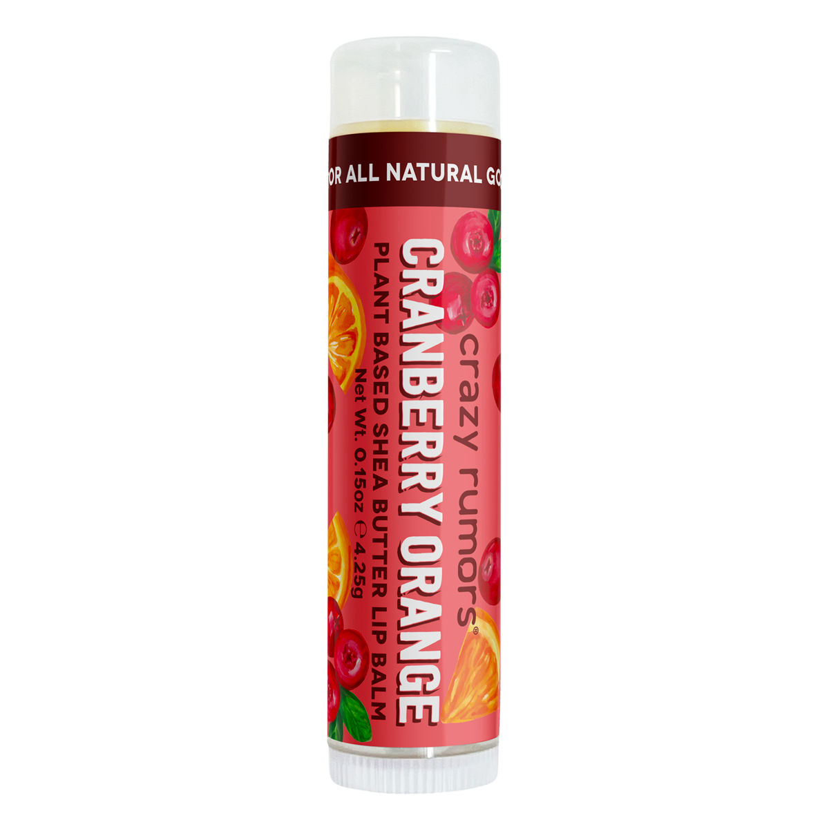 Crazy Rumors – wholesale Lip Balm – All Natural, Vegan Cranberry Orange  Lip Balm - Seasonal1