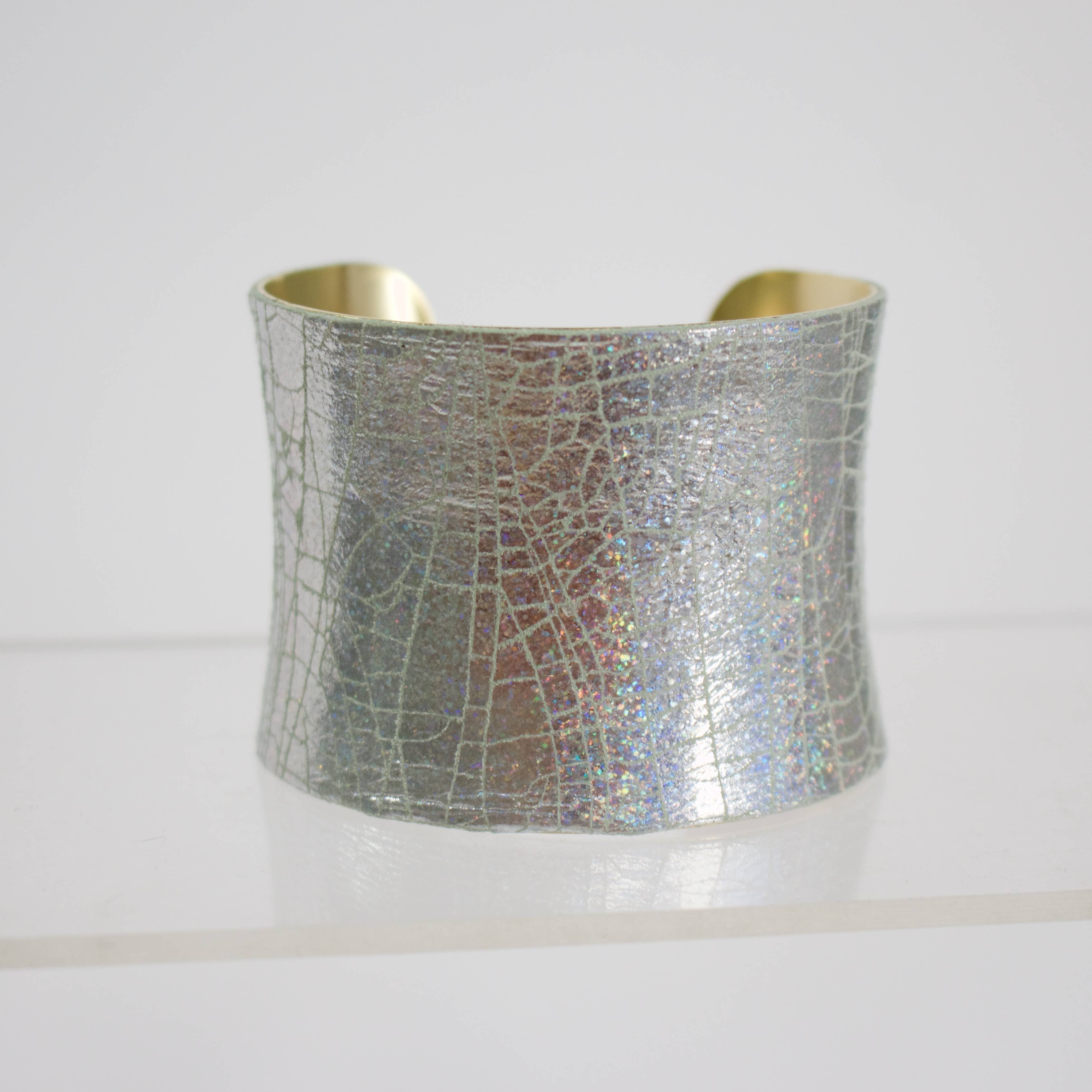 a.v. max - Wholesale Cuff Bracelet - Leather Wrapped Concave Cuff|SAMPLE SALE8