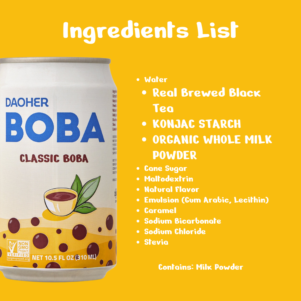 DaoHer Beverage - Wholesale Iced Tea - Daoher Classic BOBA3