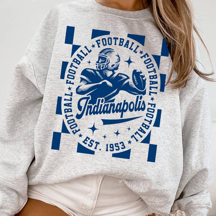 Vintage Indianapolis Colts Football Sweatshirt for Fans for wholesale by TheKingShirt