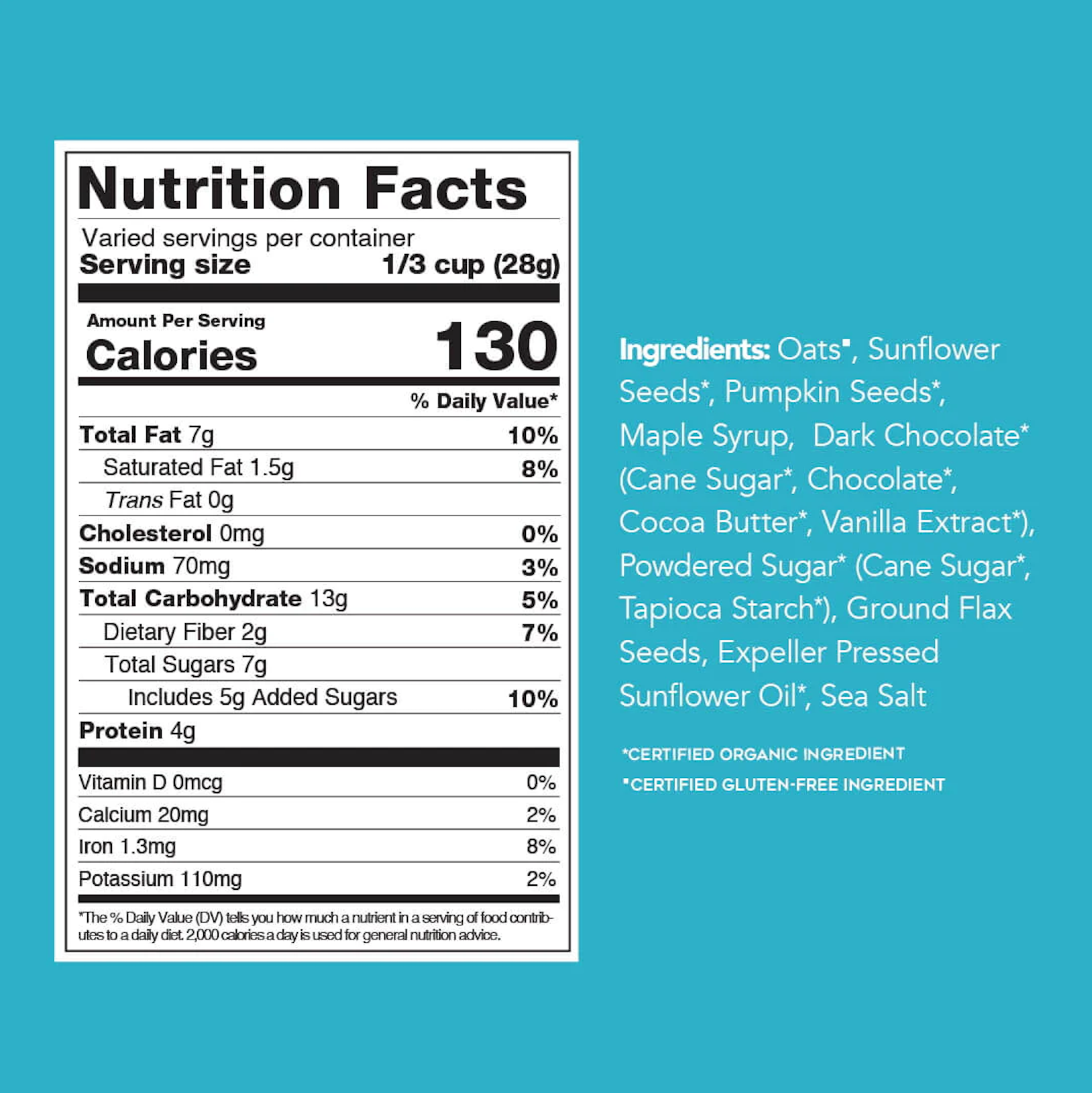 88 Acres - Wholesale Snack Bar - Dark Chocolate Sea Salt Seed'nola Bag2