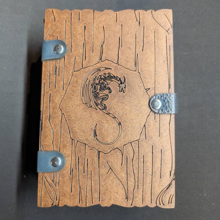 The Nerdy Wolf - Wholesale Journal/Diary - Journal Kit with Glass Dip Pen, Ink, and Wood Gift Box12