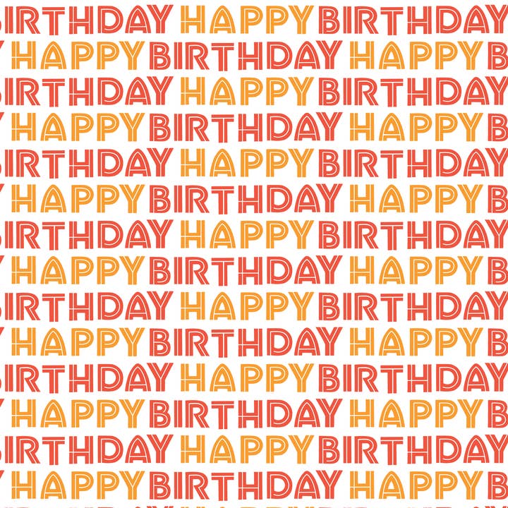 Verjaardagsbrieven Inpakpapier voor wholesale door Pinecrest Printery