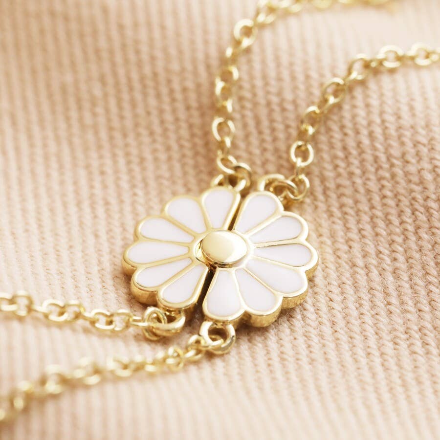 Lisa Angel - Wholesale Charm/Dangle Bracelet - Mother & Child Set of 2 Flower Bracelets in Gold5