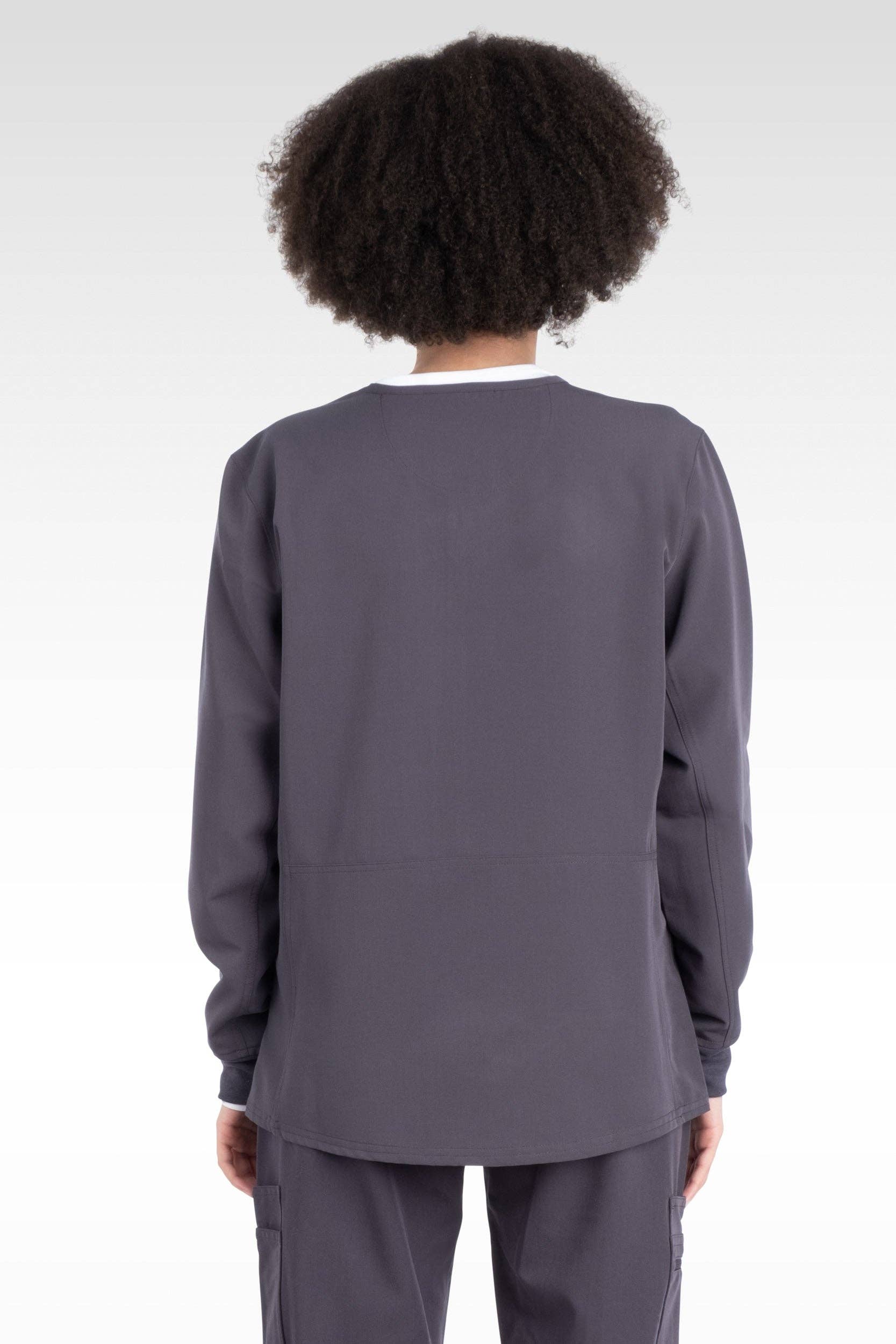 Aura Naturale - Wholesale Healthcare Uniform - Women's - Tana Women Round Neck Zipped Scrubs Jacket 4 Pockets (17050)5