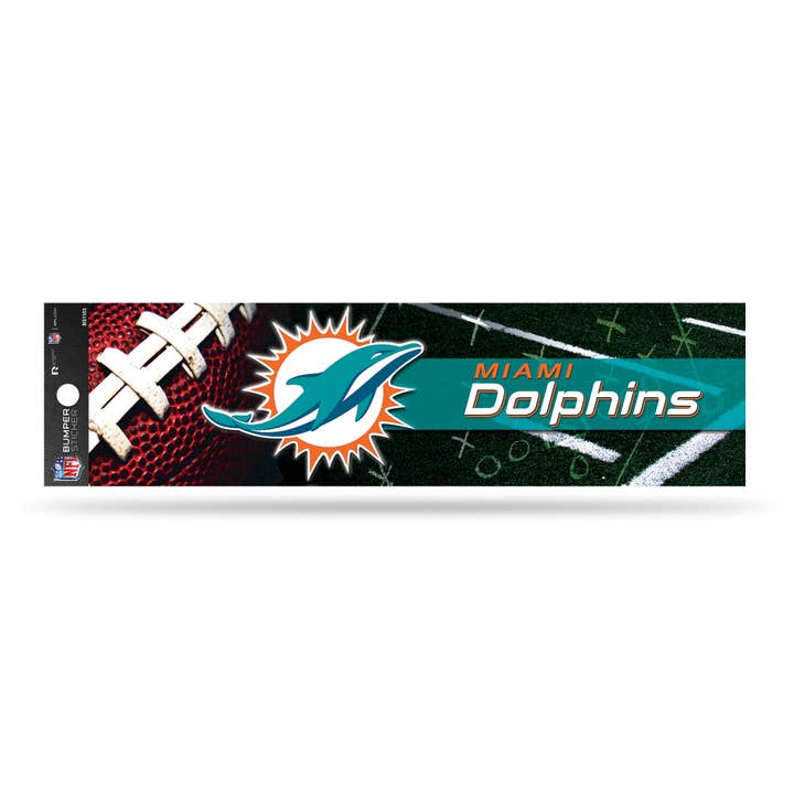 Miami Dolphins Bumper Sticker for wholesale by Rico Industries