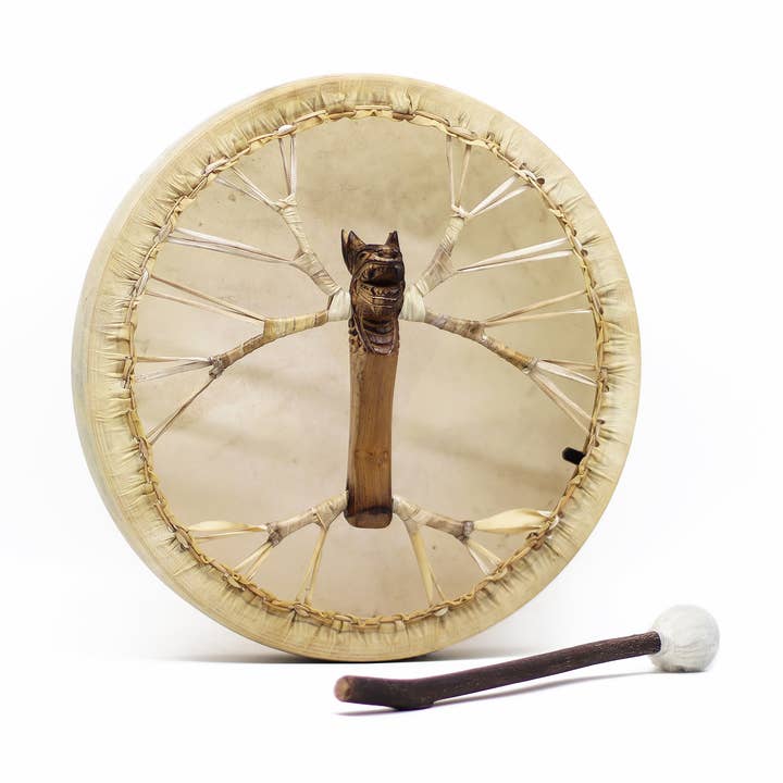 Ancient Wisdom - Wholesale Musical Instrument - Spirit of the Dragon - Shaman Drum & Stick- Tunable - 40cm0