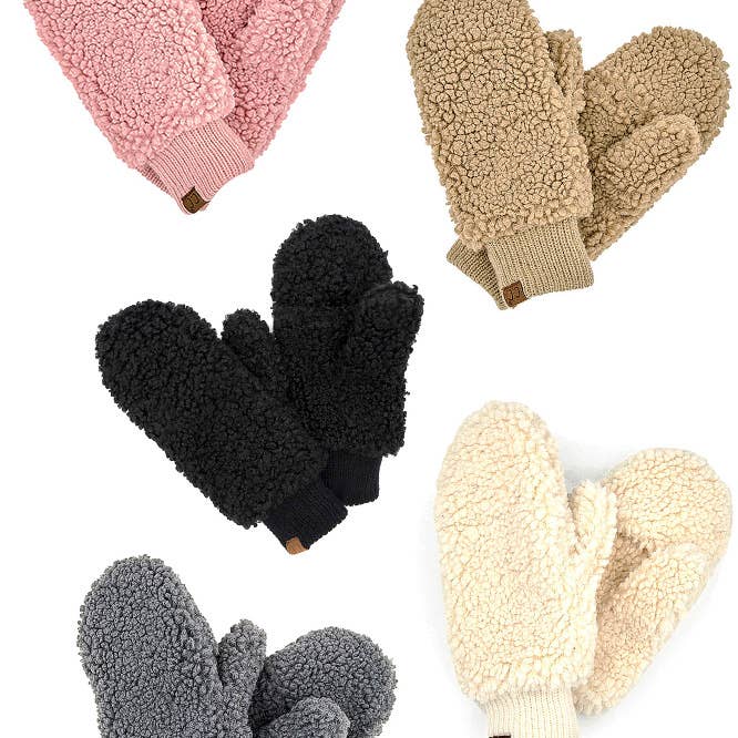Hana - Wholesale Mittens - Women's - C.C Sherpa Mitten Gloves1