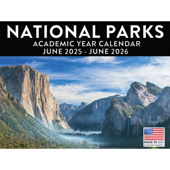 Calendário do Parque Nacional Ano Académico 2025-2026 13 Meses Junho a Junho 05-06 por atacado de 2026 Calendars