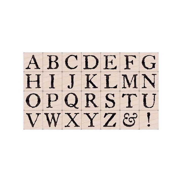 Hero Arts + Spellbinders Wholesale - Wholesale Rubber/Decorative Stamp - Hero Arts Legacy Letters Wood Stamps
