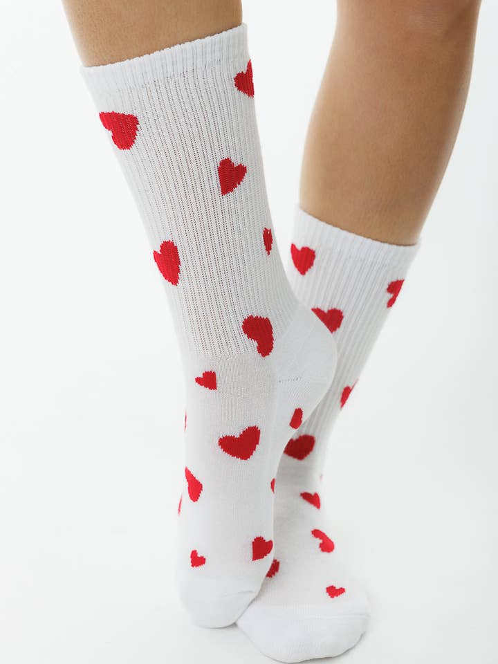 CHAUSSETTES COURTES CÔTES CŒUR pour la vente par limlim