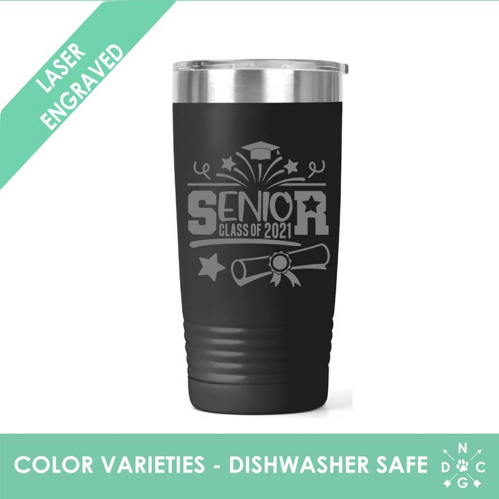 Senior 2021 Graduation Tumbler - Klasse van 2021 Tumbler voor wholesale door Northern Country Girl Designs, LLC