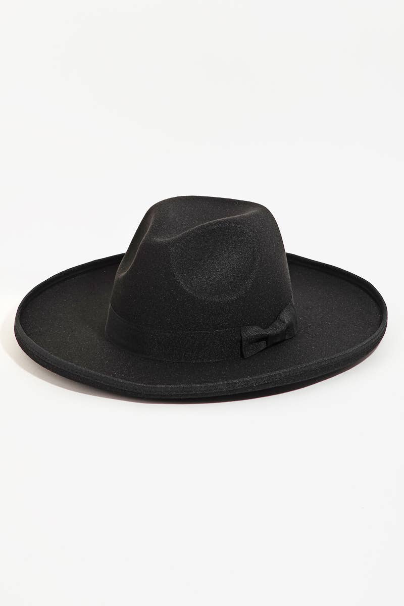 anbfashion - Wholesale Fedora - Women's - Ribbon Bow Tie Fedora Hat 980