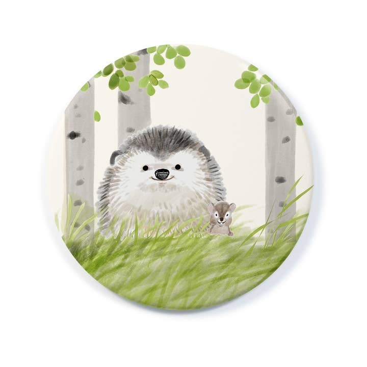 Felix Doolittle - Vente Miroirs de poche - Lil Hedgie - Miroir de poche avec pochette en feutre de laine