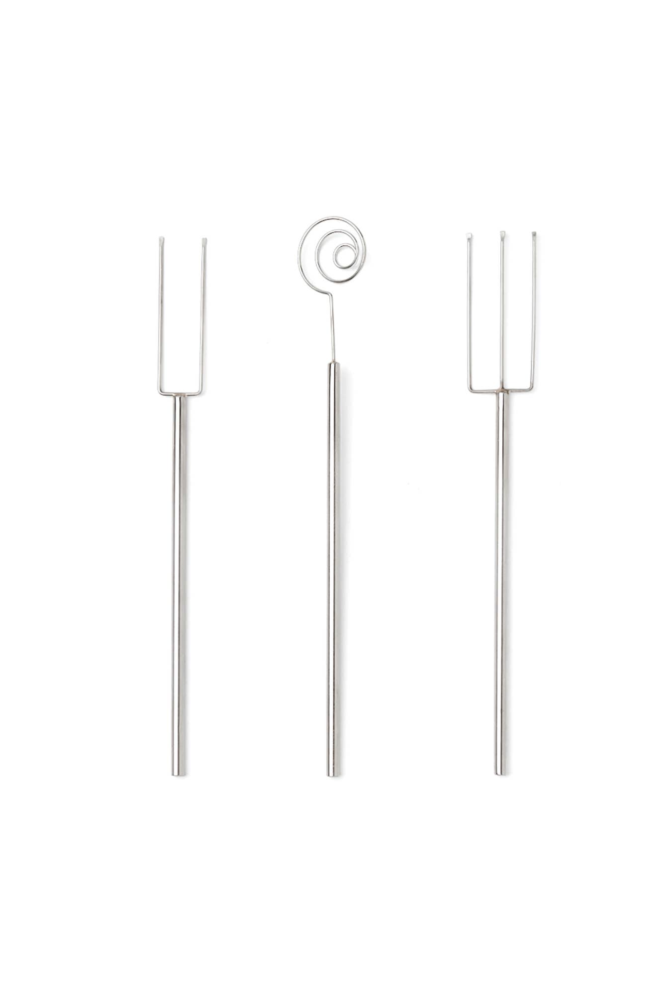 Fox Run Brands – Großhandel Gießform für Schokolade/Bonbon – Fox Run Schokoladen-Dip-Set, 3-teilig, 0,5" x 13"5