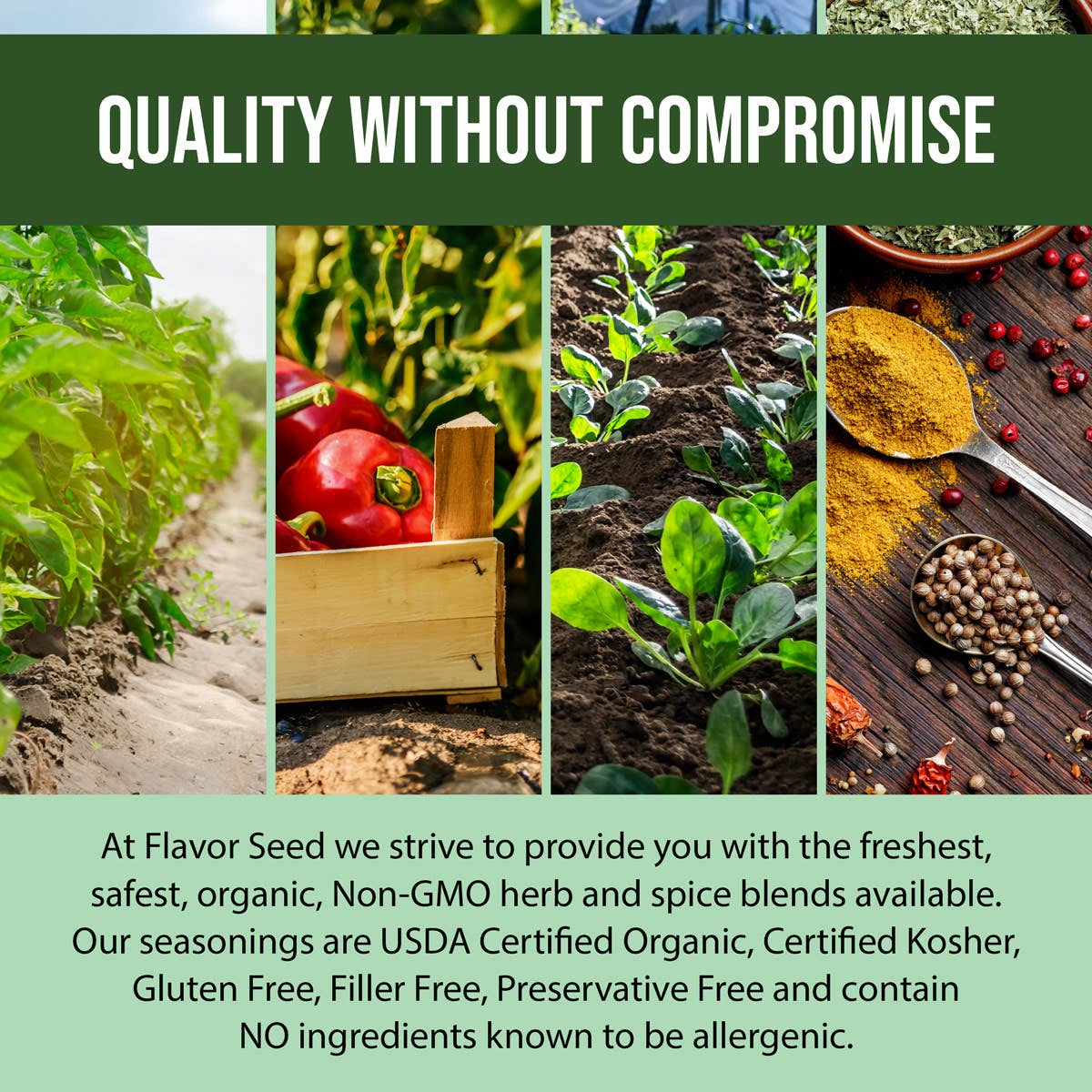 Flavor Seed – wholesale Dried spice mix – Zilch Nada None Sodium Free Organic Seasoning - 1.9 oz4