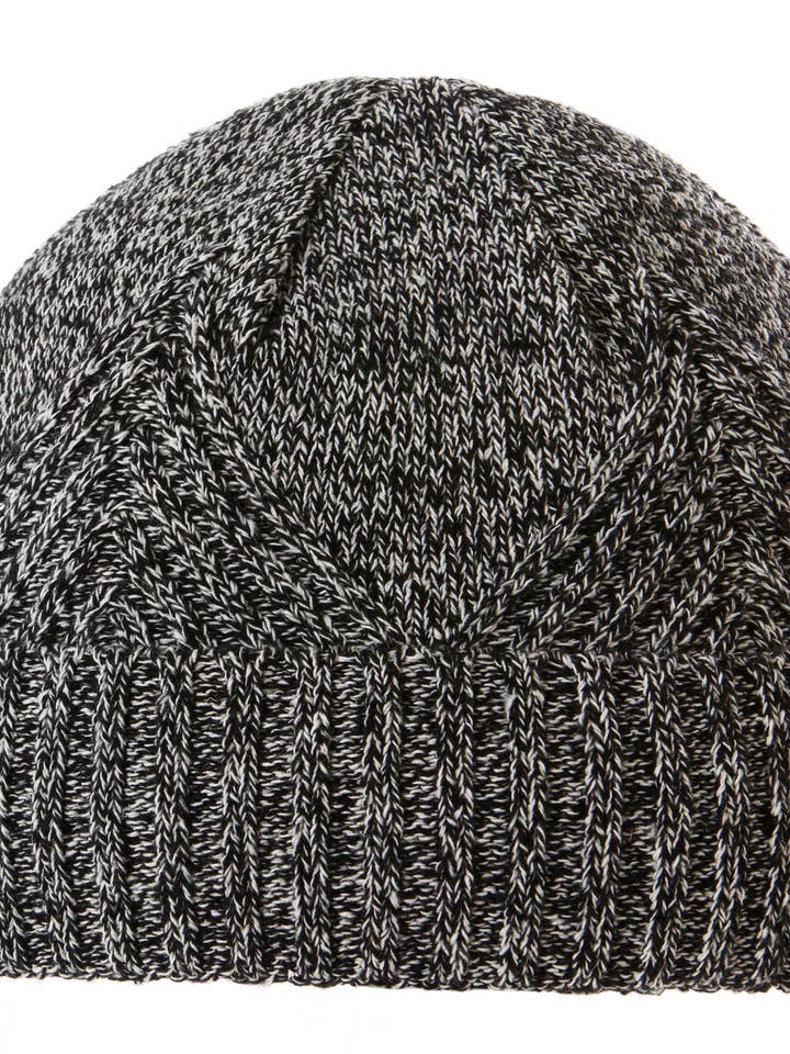Anthony Cuffed Beanie with Tweed Peak and Fleece Lining for wholesale by Screamer