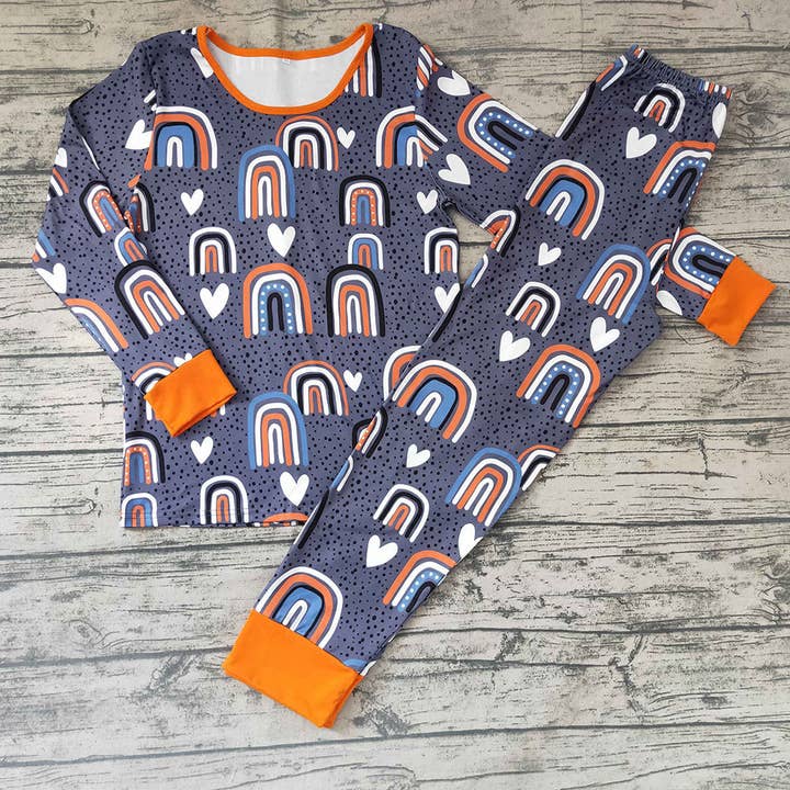 Adult women rainbow fall pajamas clothing sets for wholesale by Aier Wholesale