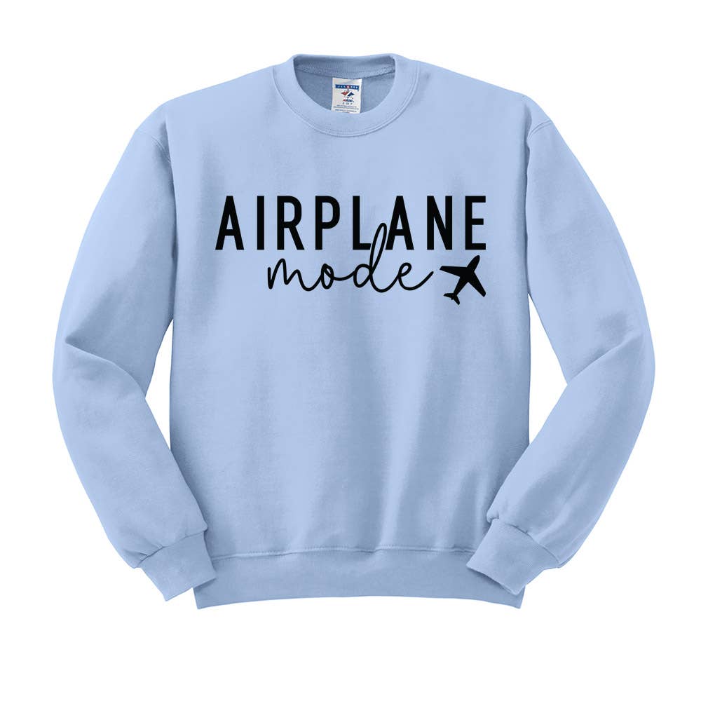 DaisyChainDesignCo - Wholesale Graphic Sweatshirt - Women's - Airplane Mode Crewneck Sweatshirt3