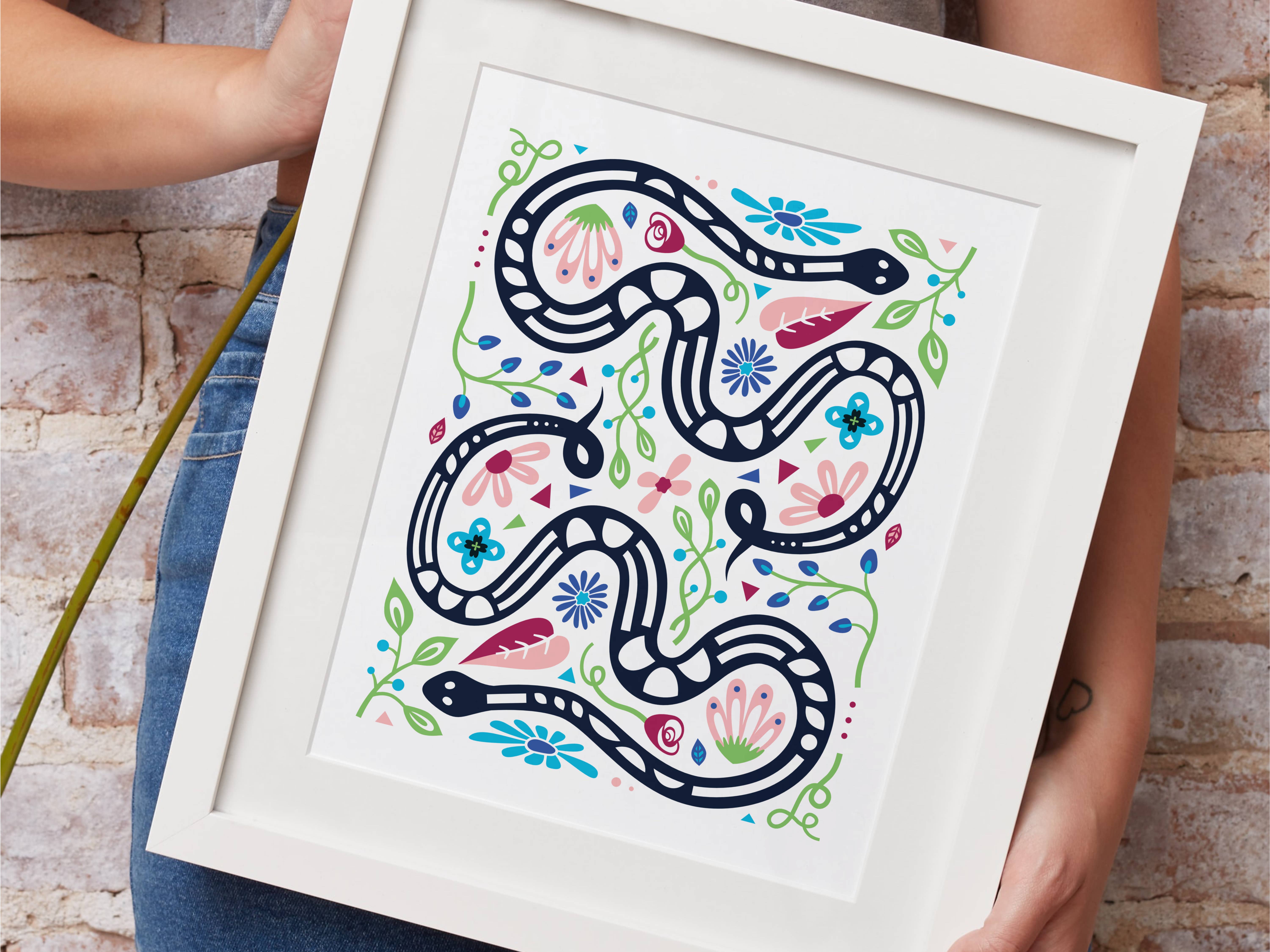 Dandymark - Wholesale Art Print - Snake Zodiac Art Print1