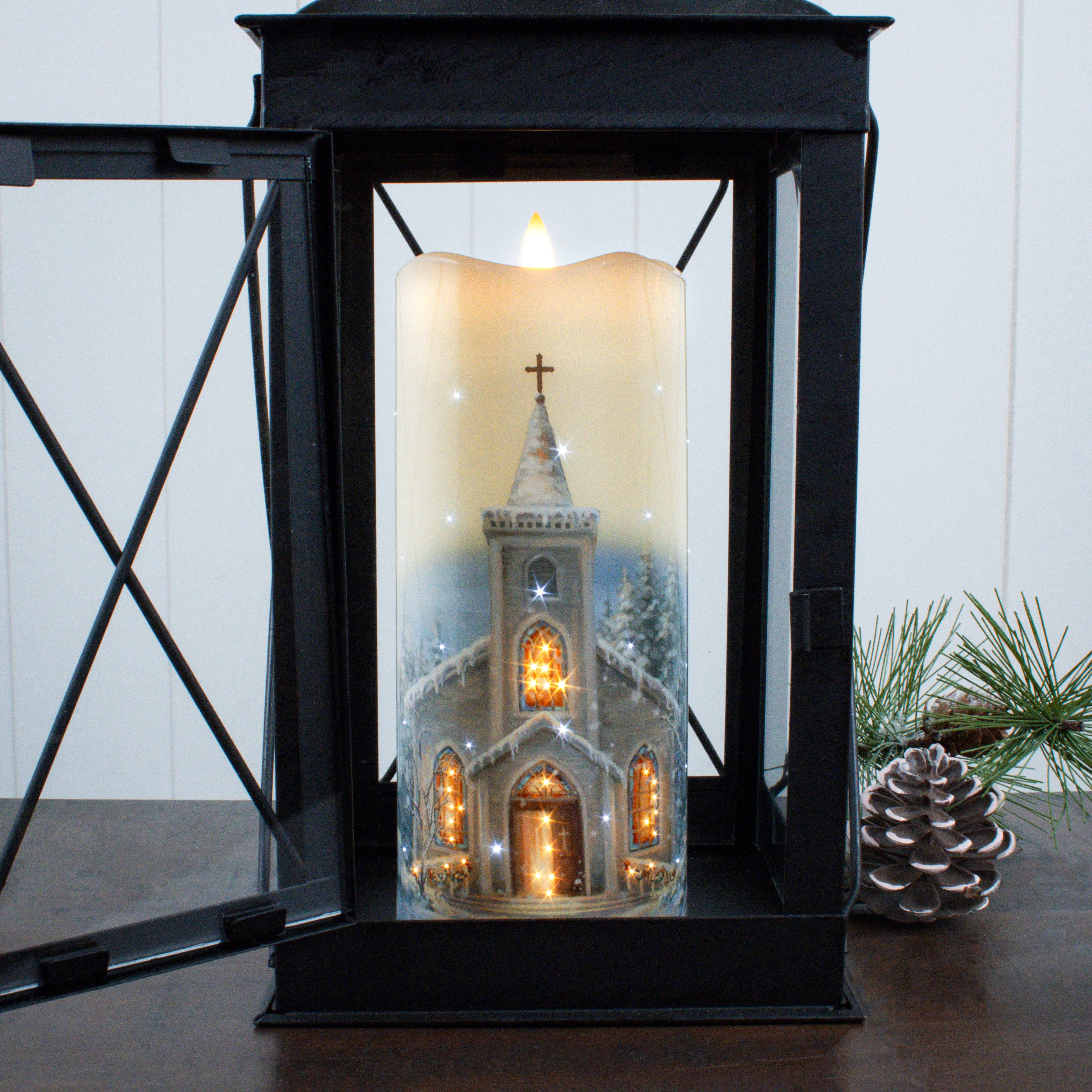 Glow Decor - Wholesale Flameless Candle - The Chapel Fiber Optic Candle1