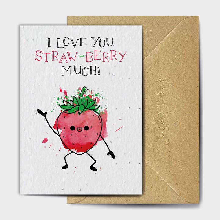 Fragaria Affection for wholesale by The Seed Card Company