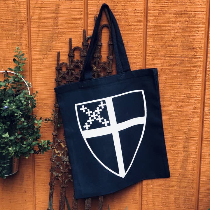 The Episcopal Shield Tote for wholesale by Down South House & Home