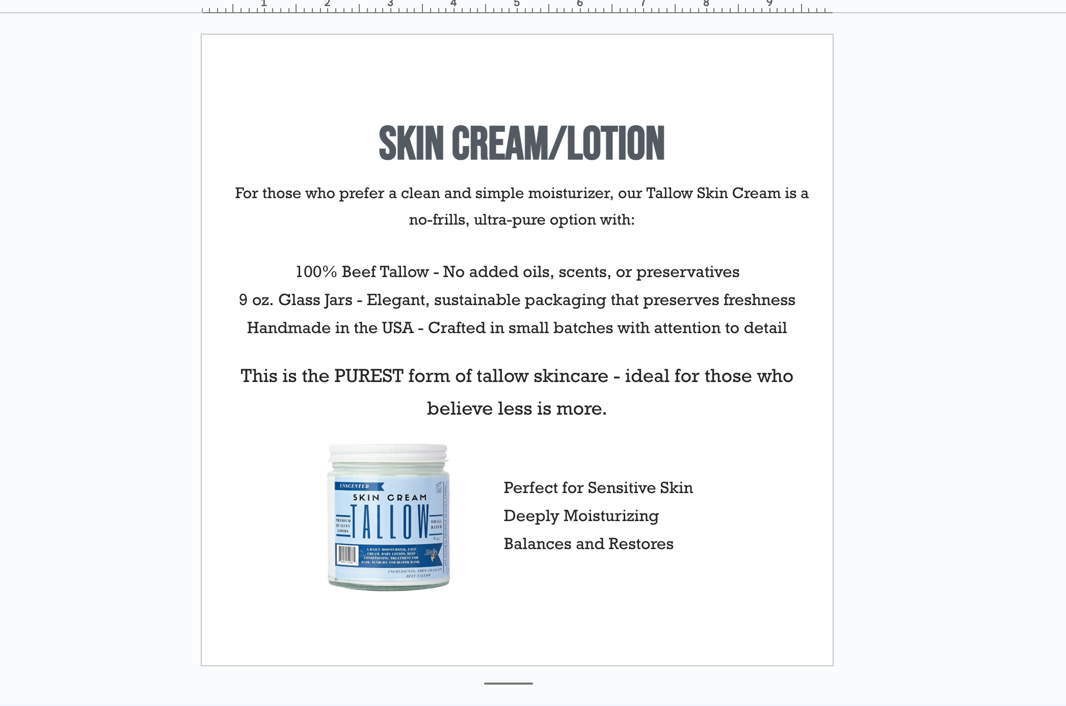 Lady May Tallow - Wholesale Hair/Body Moisturizer - Unscented Tallow Lotion – 2oz & 9oz2